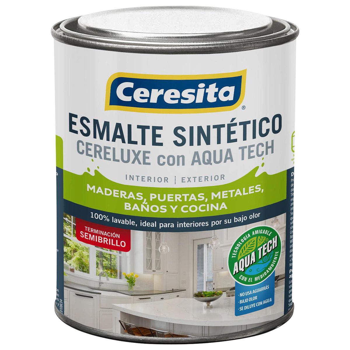 CERESITA - Esmalte Sintético Tarro 0.25 galón(es) Semibrillante Café Ladrillo 