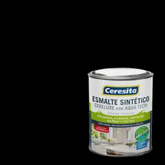 CERESITA - Esmalte Sintético Semibrillante 0.25 galón(es) Negro Negro