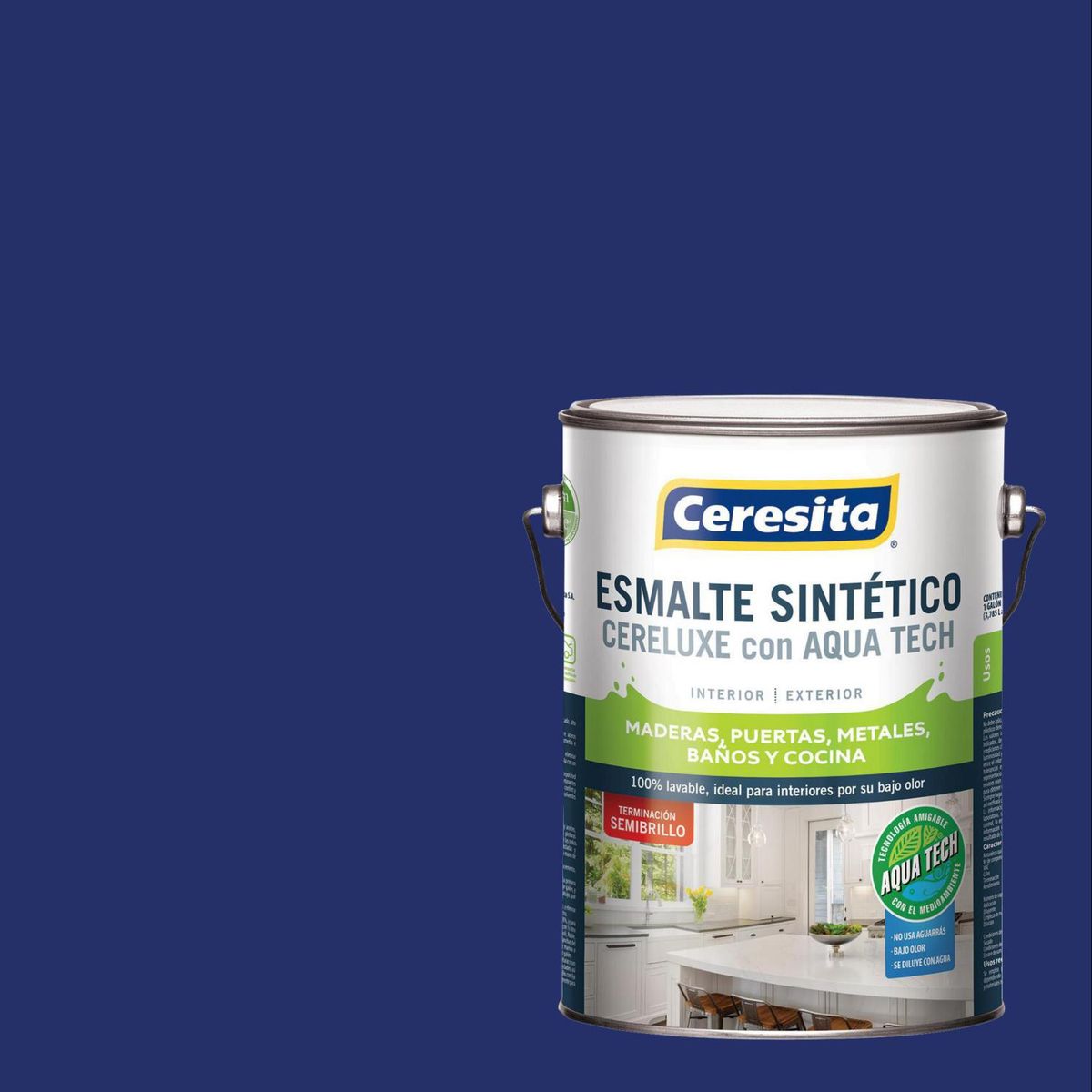 CERESITA - Esmalte Sintético Galón 1 galón(es) Semibrillante Azul 