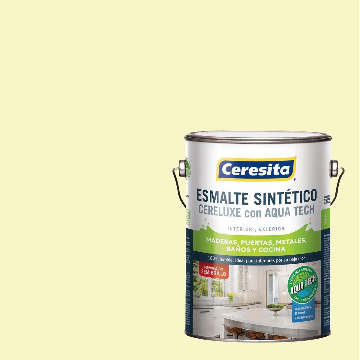 CERESITA - Esmalte Sintético Galón 1 galón(es) Semibrillante Blanco 