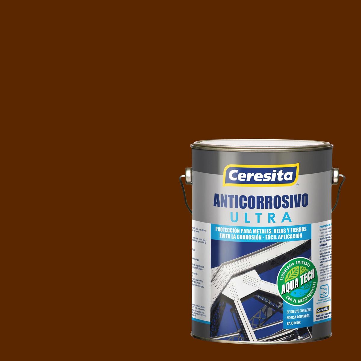 CERESITA - Anticorrosivo Aquatech Lata 1 galón(es) Mate Rojo