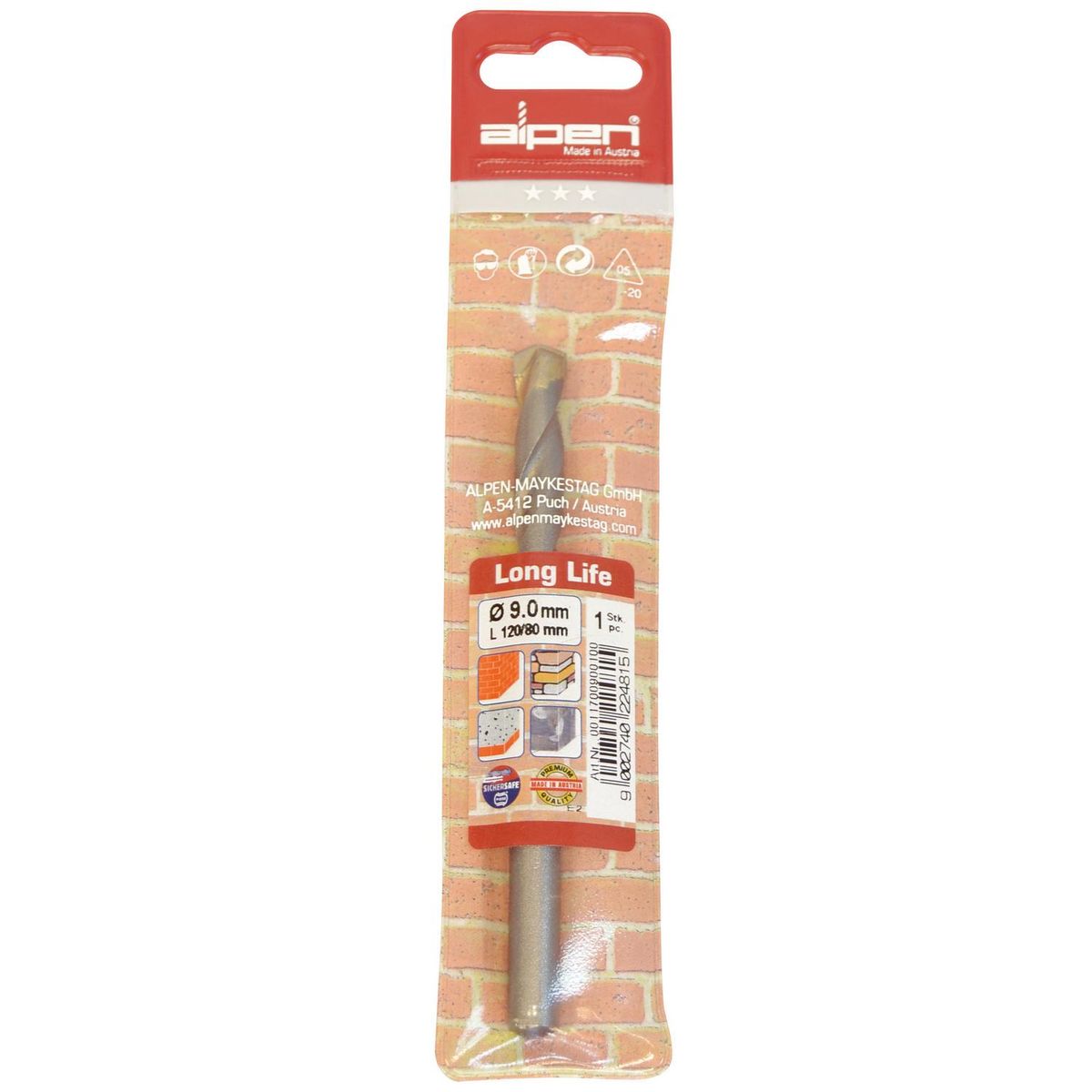 ALPEN - Broca para concreto 9 mm