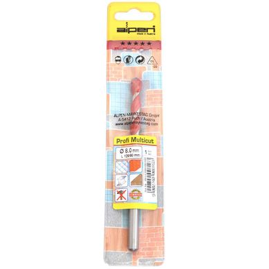 Broca MULTICUT 8mm  ALPEN   (MULTIUSO)