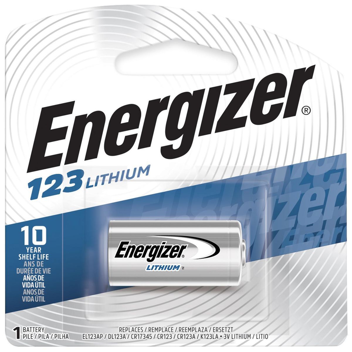 ENERGIZER - Pila de litio 123 1.5V