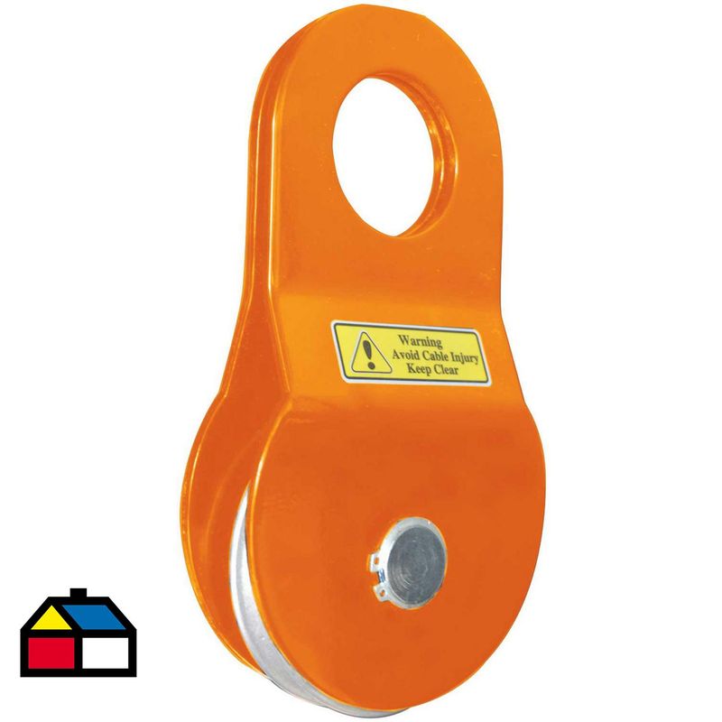 PROWINCH - Polea acero 8 toneladas naranjo