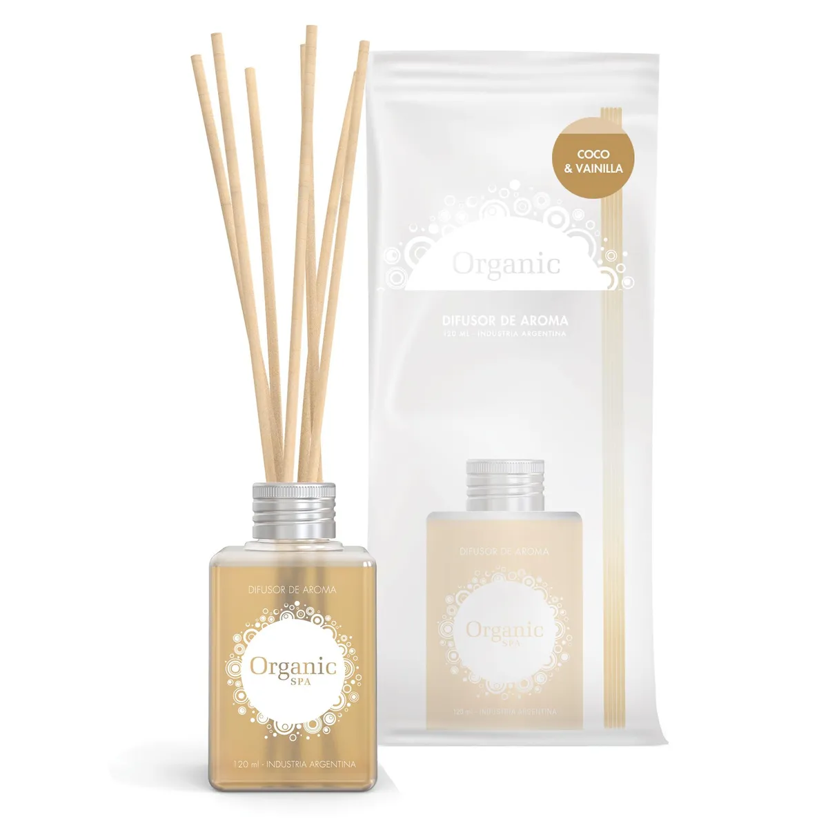 ORGANIC - Difusor de Aromas Coco vainilla 0.120 l