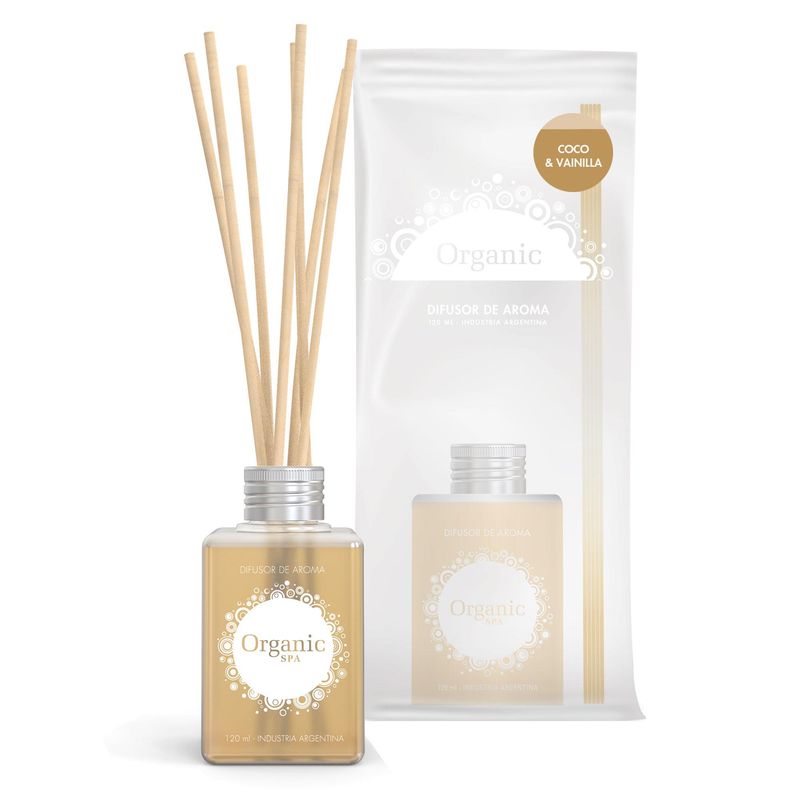 ORGANIC - Difusor de Aromas Coco vainilla 120 ml