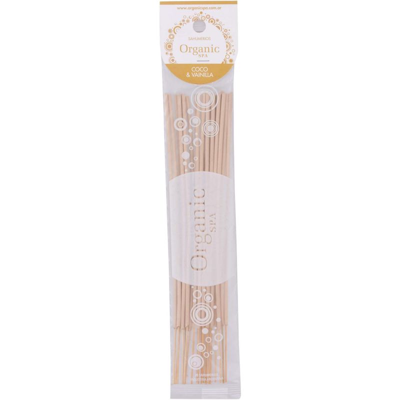 ORGANIC - Incienso Coco Vainilla 20 unidad(es)