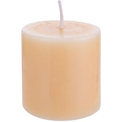Imagen 2 del producto Vela cilíndrica coco vainilla 6x6 cm amarillo