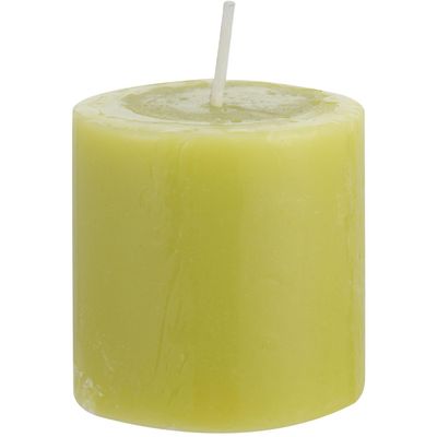 Imagen 2 del producto Vela cilíndrica verbena fresias 6x6 cm verde claro