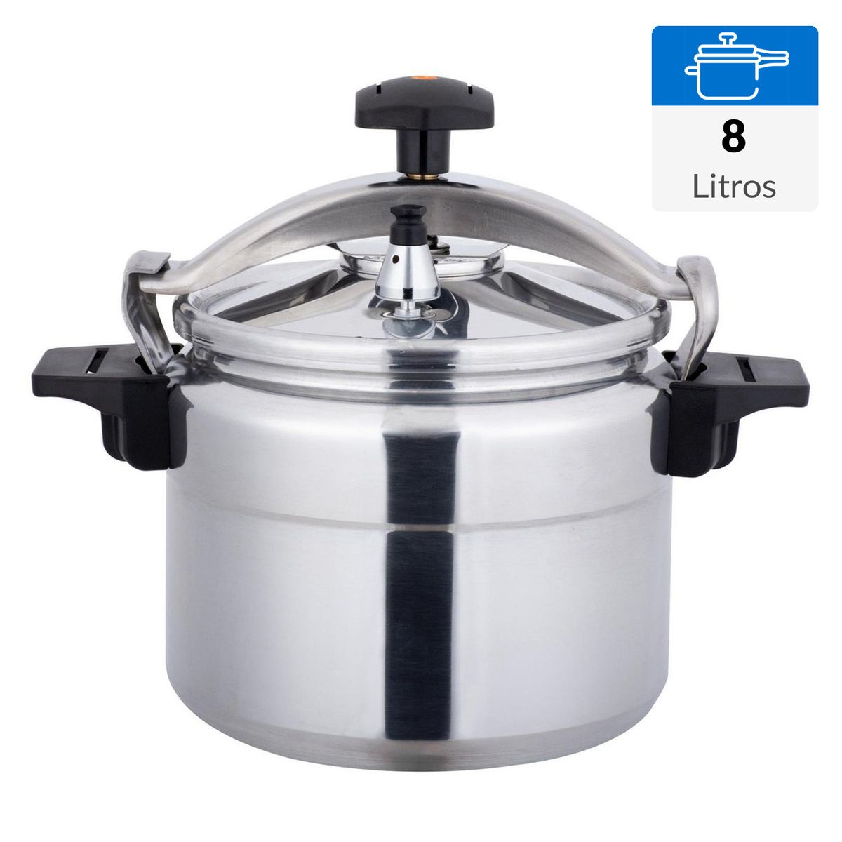 MARMICOC - Olla a presión 8 Litros Aluminio Alumax