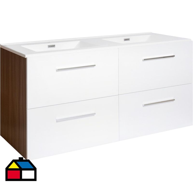 SENSI DACQUA - Vanitorio Barcelos Blanco 120x60x46 cm