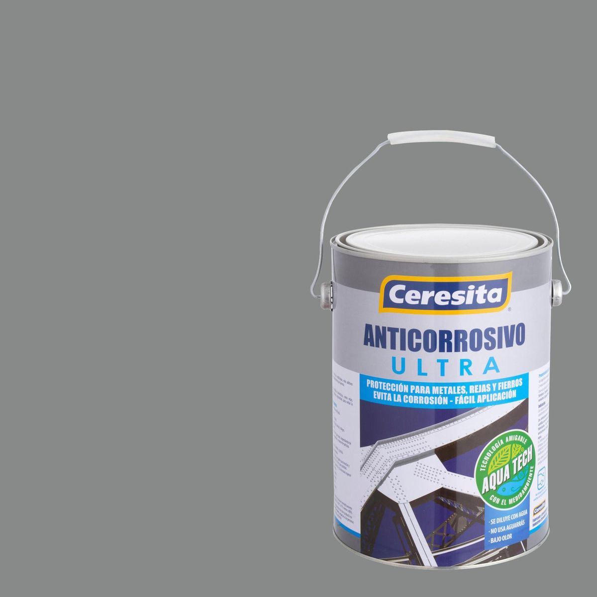 CERESITA - Anticorrosivo Aquatech Lata 1 galón(es) Mate Gris