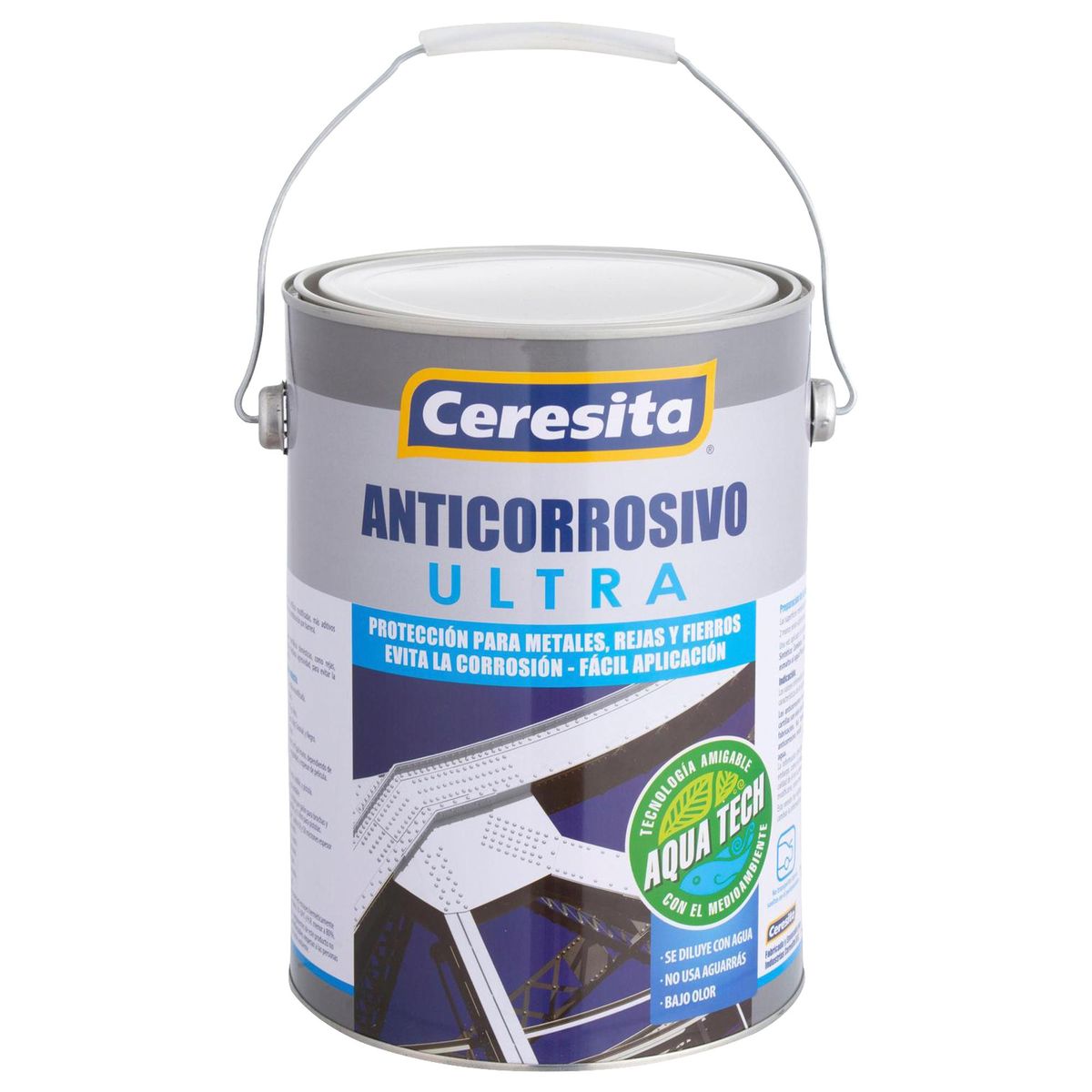CERESITA - Anticorrosivo Aquatech Lata 1 galón(es) Mate Gris