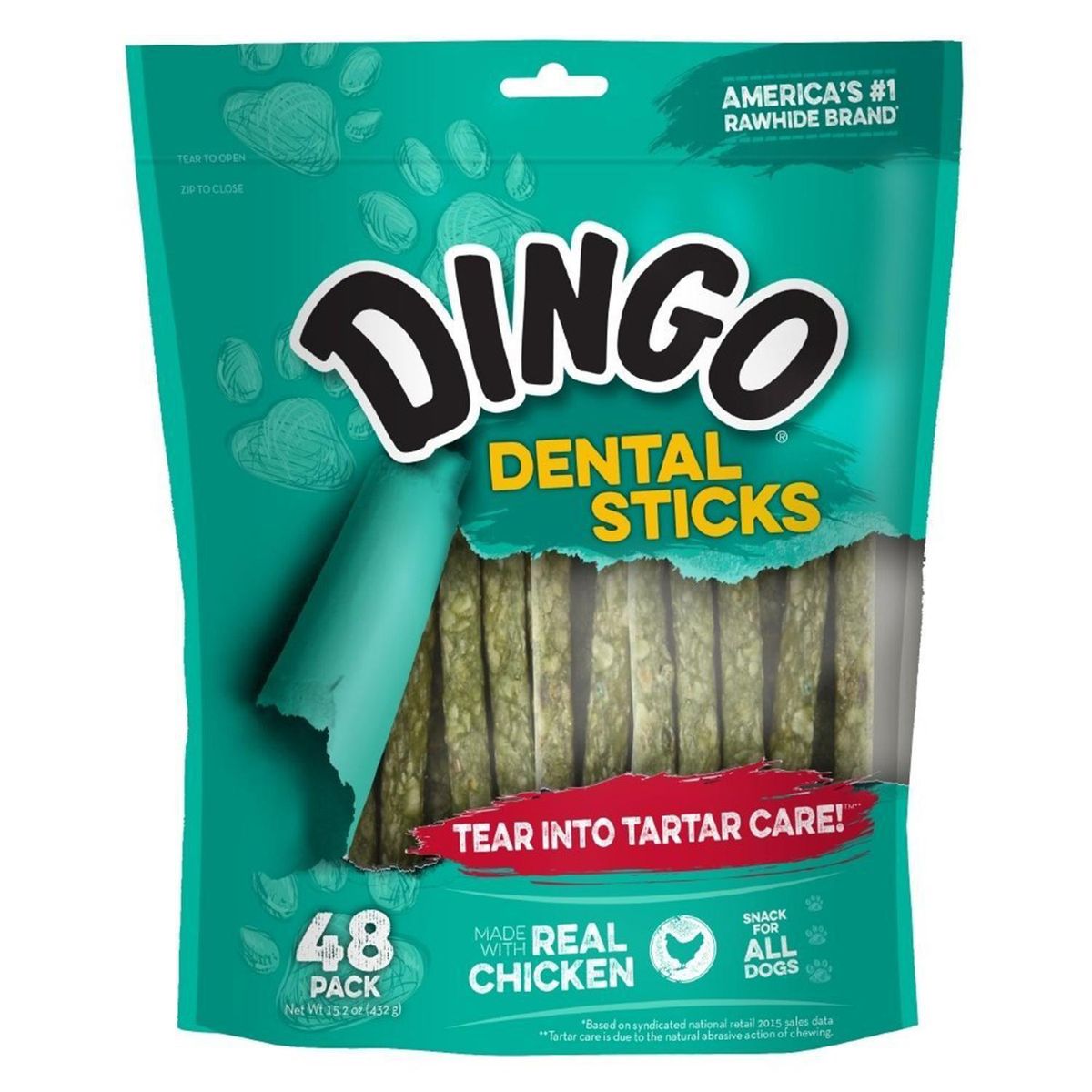 DINGO - Dingo Dental para Perro Todas las edades Pollo 0.422 kg