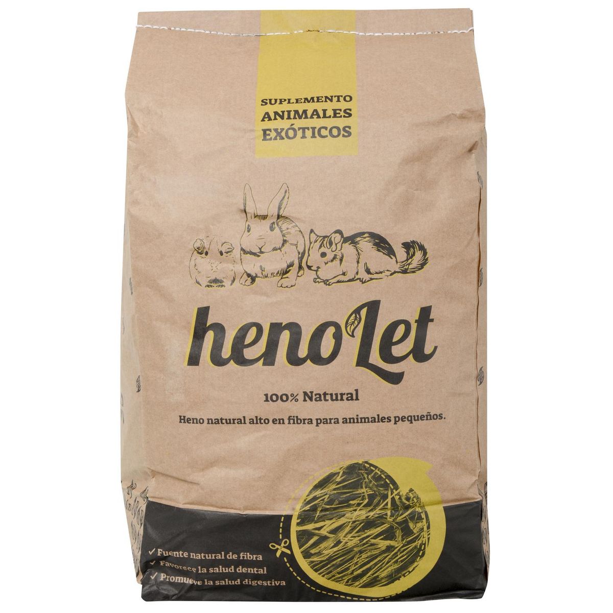 WILD LIFE - Heno para Conejo Cachorro Alfalfa 0.5 kg