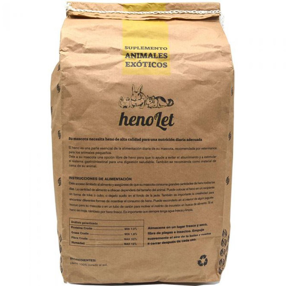 WILD LIFE - Heno para Conejo Cachorro Alfalfa 0.5 kg