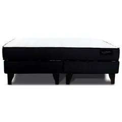 MANTAHUE - Box Lumbar king base dividida patas metálicas