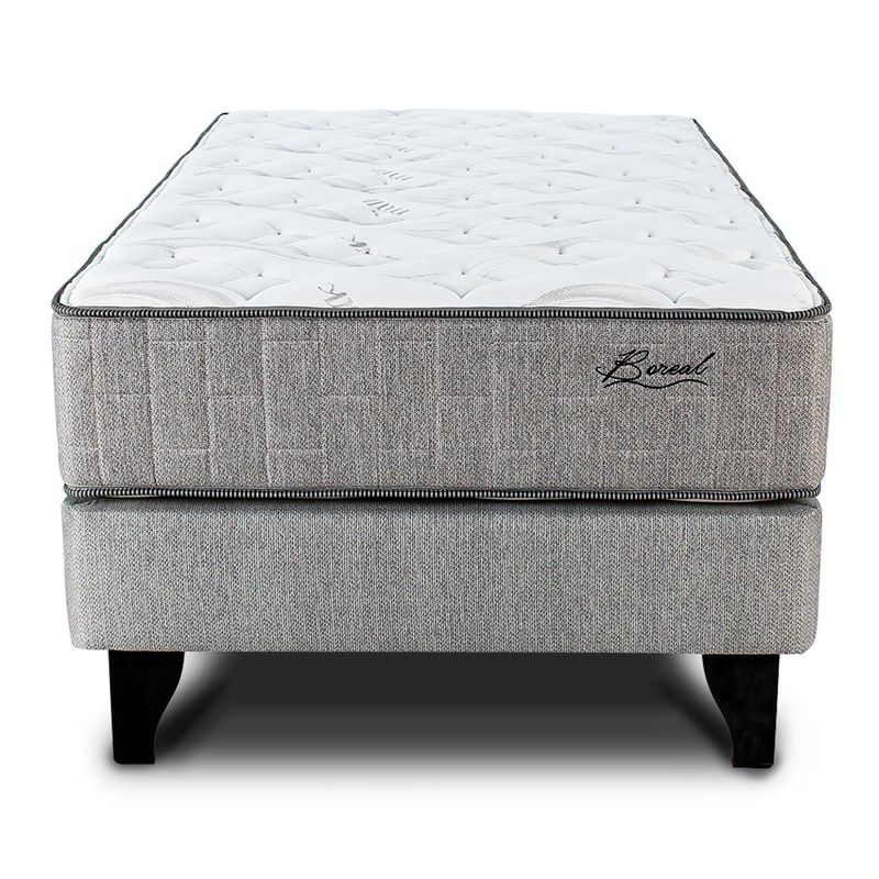 MANTAHUE - Cama Europea Base Dividida 1.5 plazas Beige