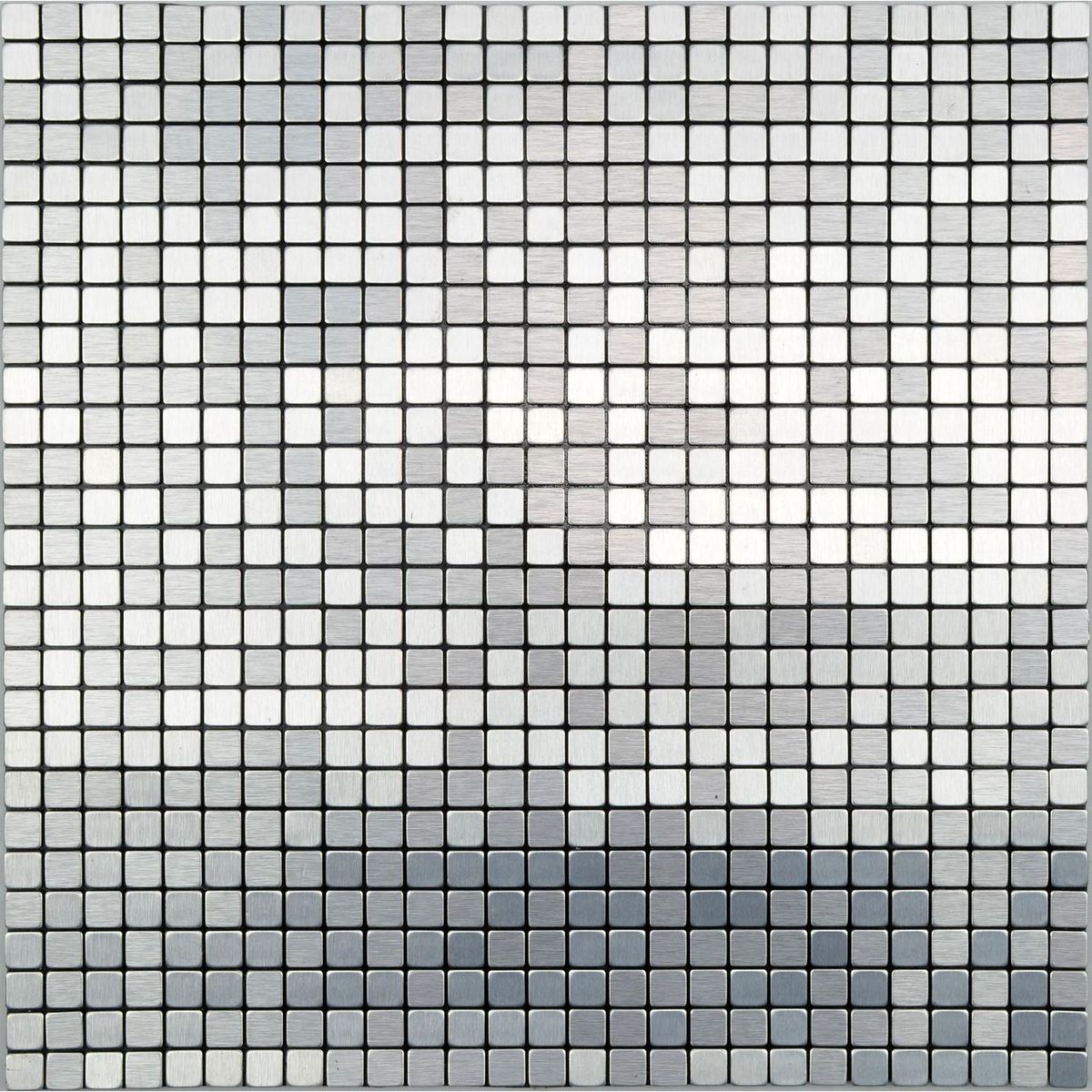 SENSO - Mosaico auto-instalable aluminio Chip 30X30 cm