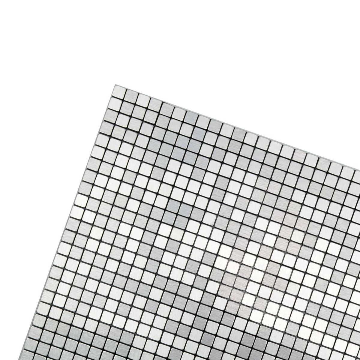 SENSO - Mosaico auto-instalable aluminio Chip 30X30 cm