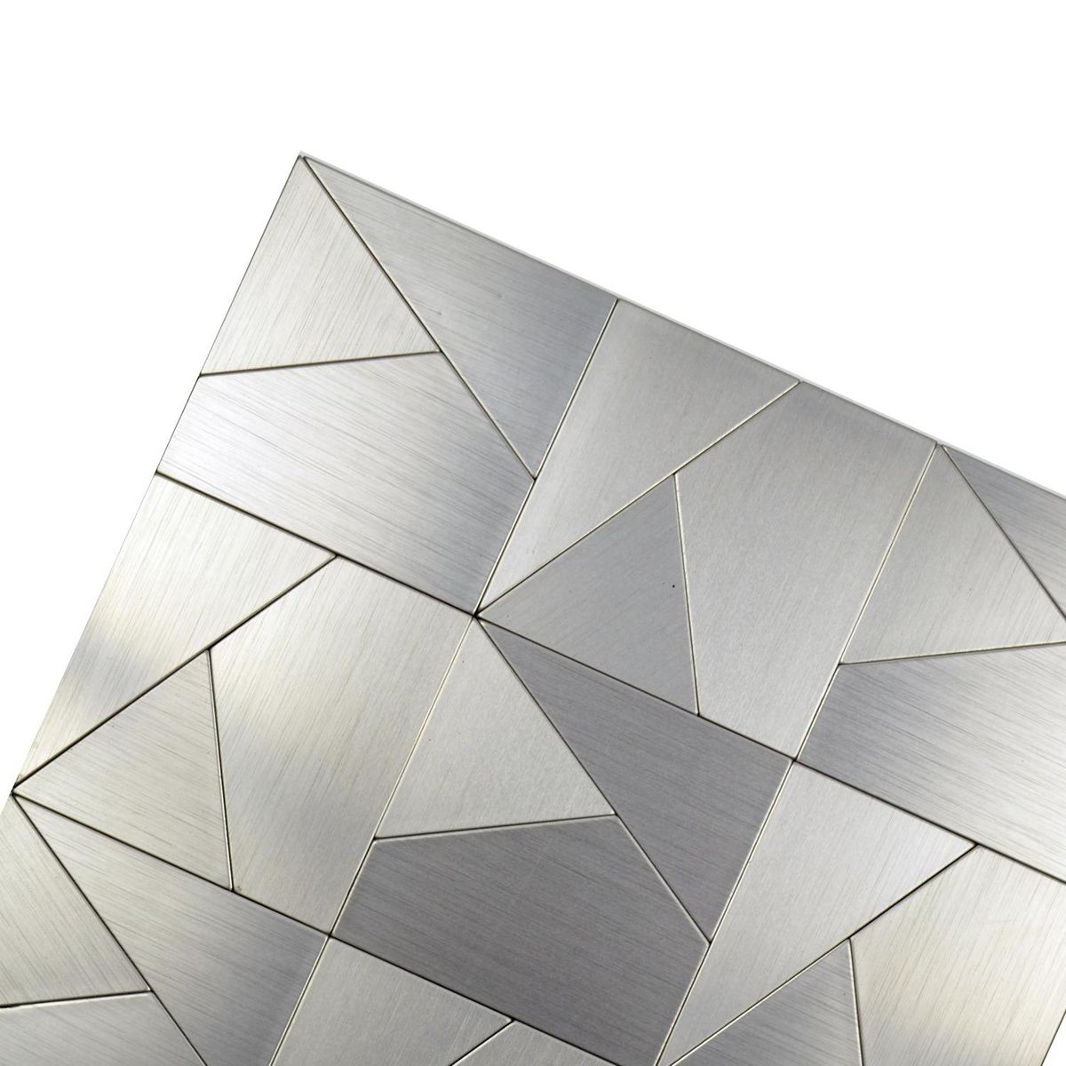 SENSO - Mosaico auto-instalable aluminio irregular 30X30 cm