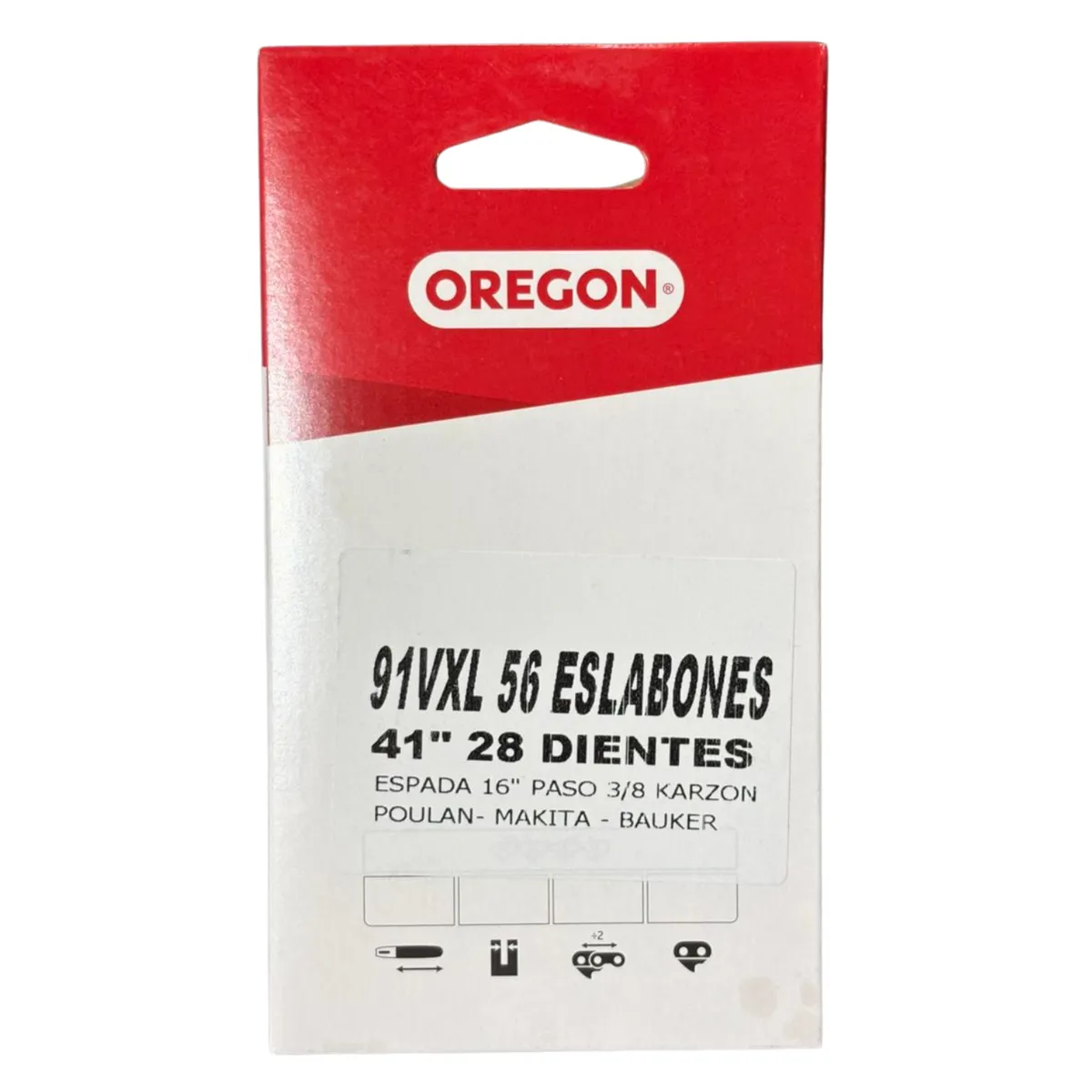 OREGON - Cadena Motosierra 3/ 8 Pulgadas 16 28 Dientes 55 Eslabones