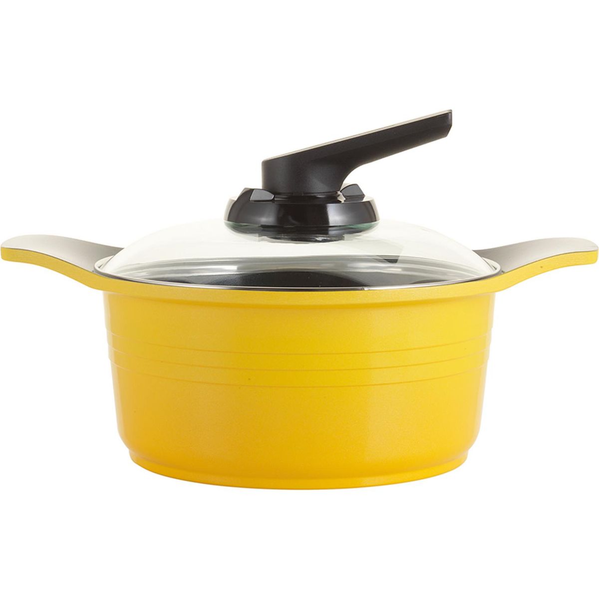 ROICHEN - Cacerola de Aluminio 20 cm 2,5 Lts Amarillo