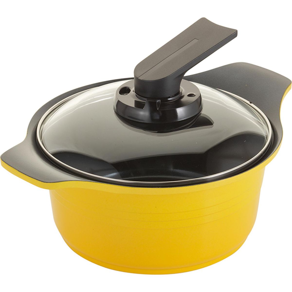 ROICHEN - Cacerola de Aluminio 20 cm 2,5 Lts Amarillo