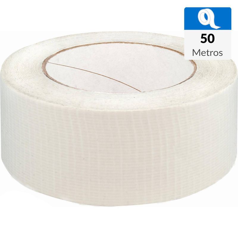 ALTE - Cinta de tela 48 mm 50 m blanco