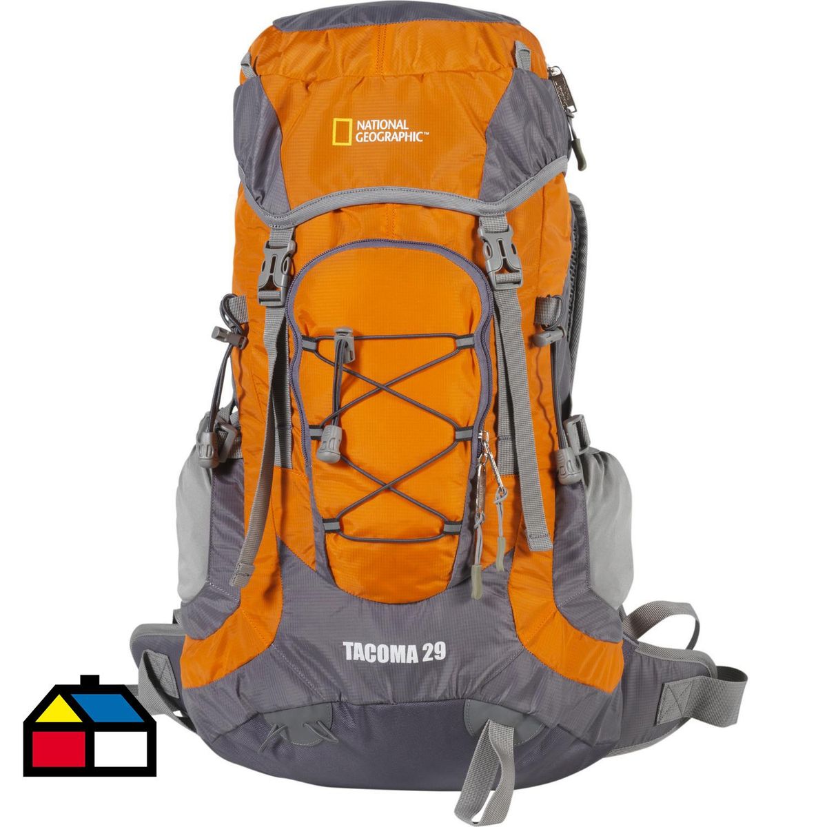 NATIONAL GEOGRAPHIC - Mochila Tacoma 29 Litros Naranjo/gris