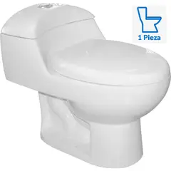 FANALOZA - Sanitario One piece a Piso 30,5 cm 6 Litros Ciro Blanco