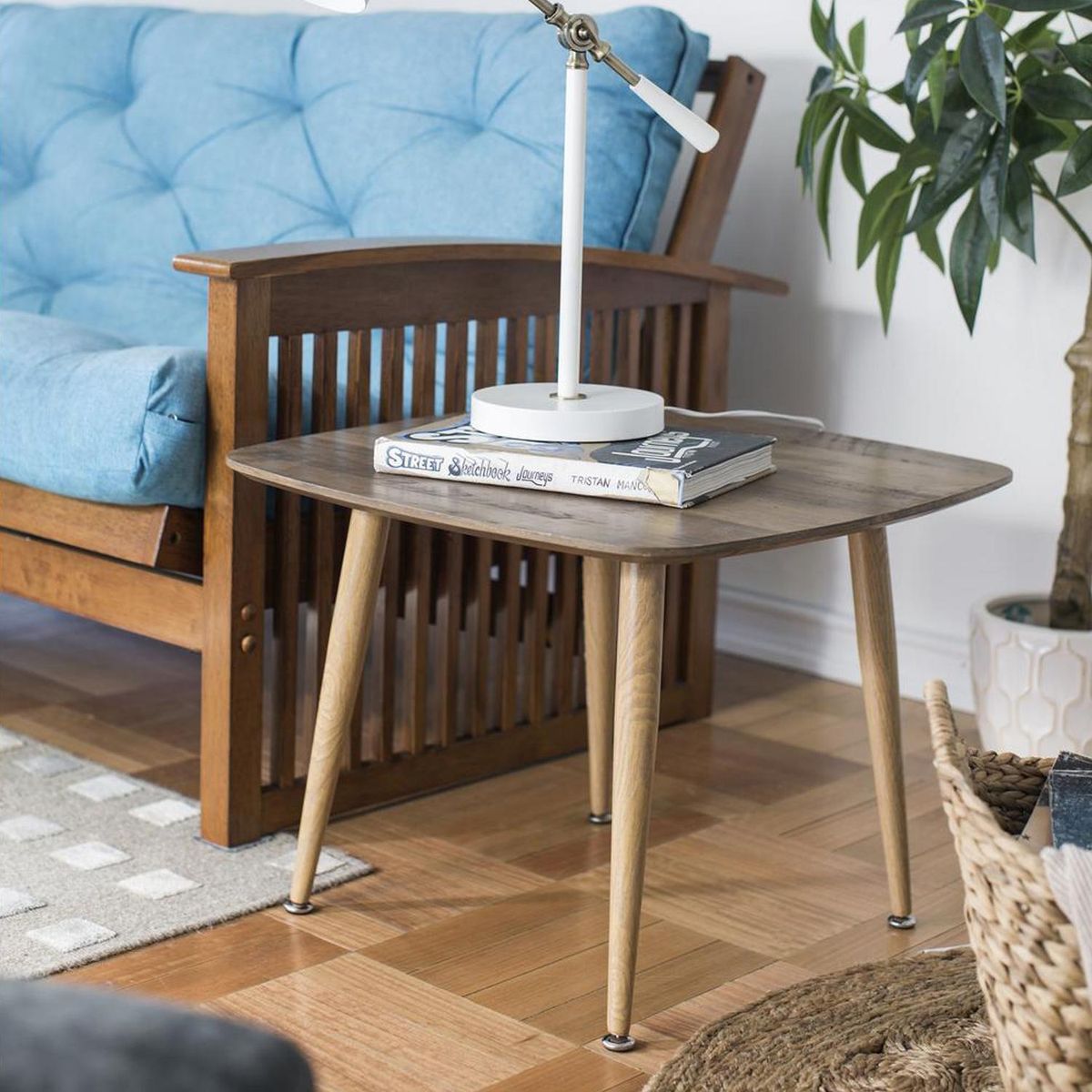 JUST HOME COLLECTION - Mesa Lateral Dominga Natural 60x60x45 cm