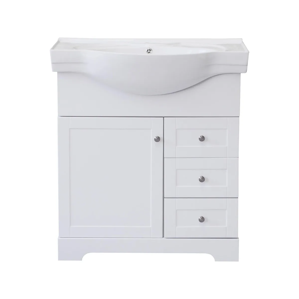 SENSI DACQUA - Kit Mueble Vanitorio Napoles 45x91x80 cm blanco