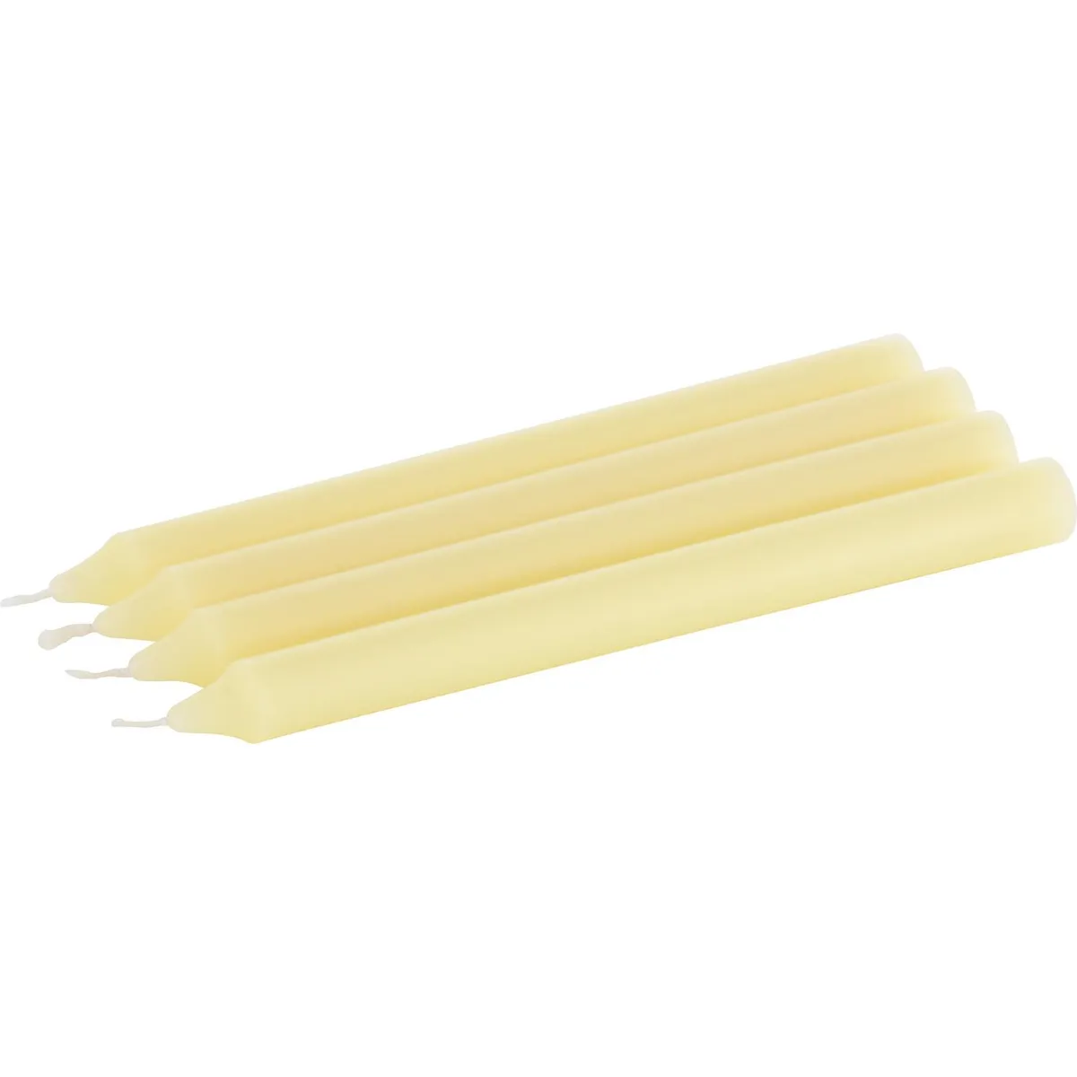 JUST HOME COLLECTION - Set de velas para candelabro vainilla 4 unidades ivory