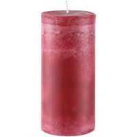 Vela pilar frutilla 10x7 cm rojo