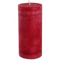 Vela pilar frutilla 15x7 cm rojo