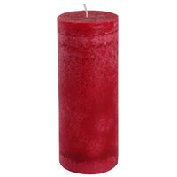 Vela pilar frutilla 20x7 cm rojo
