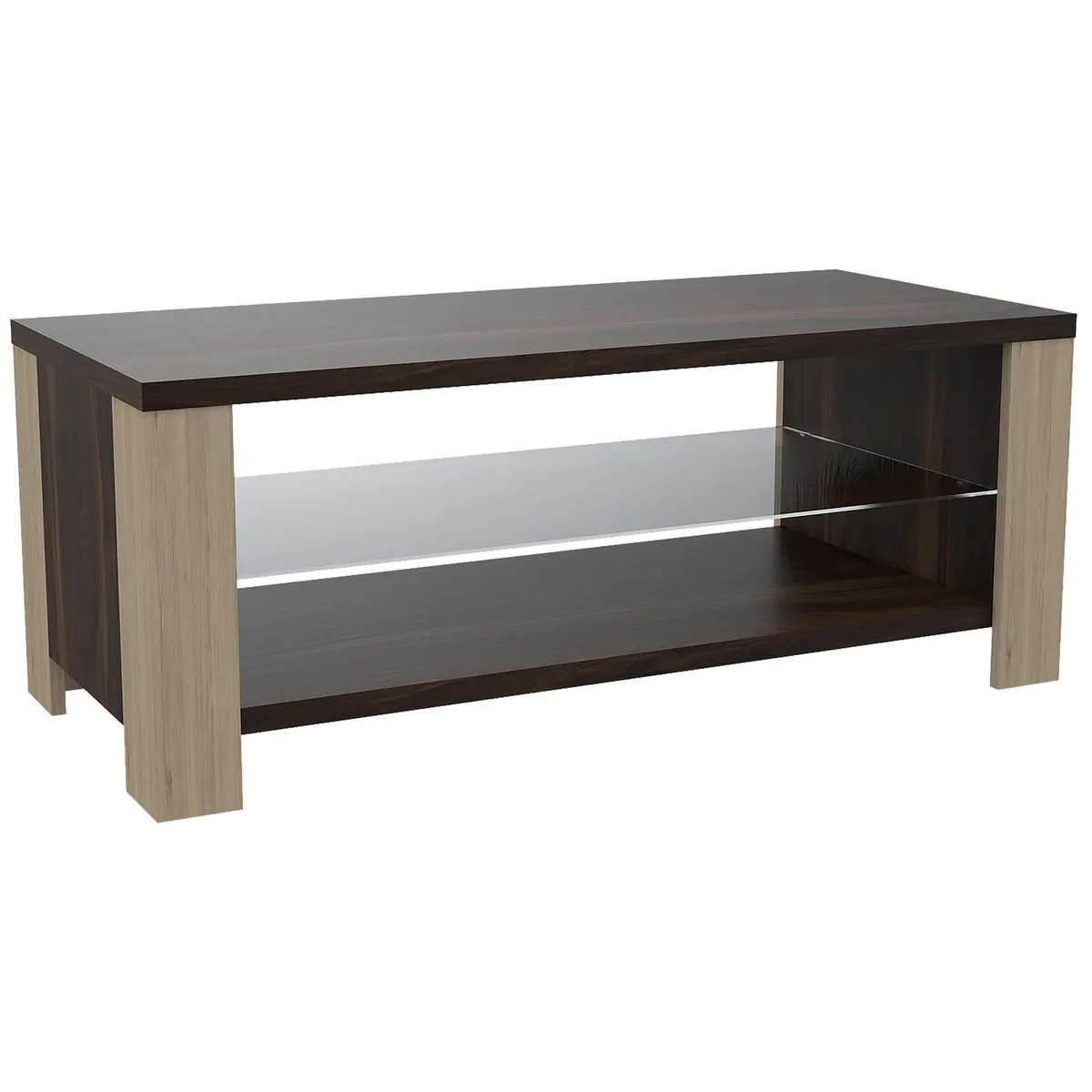 TUHOME - Mesa de centro 39x45x100 cm habano