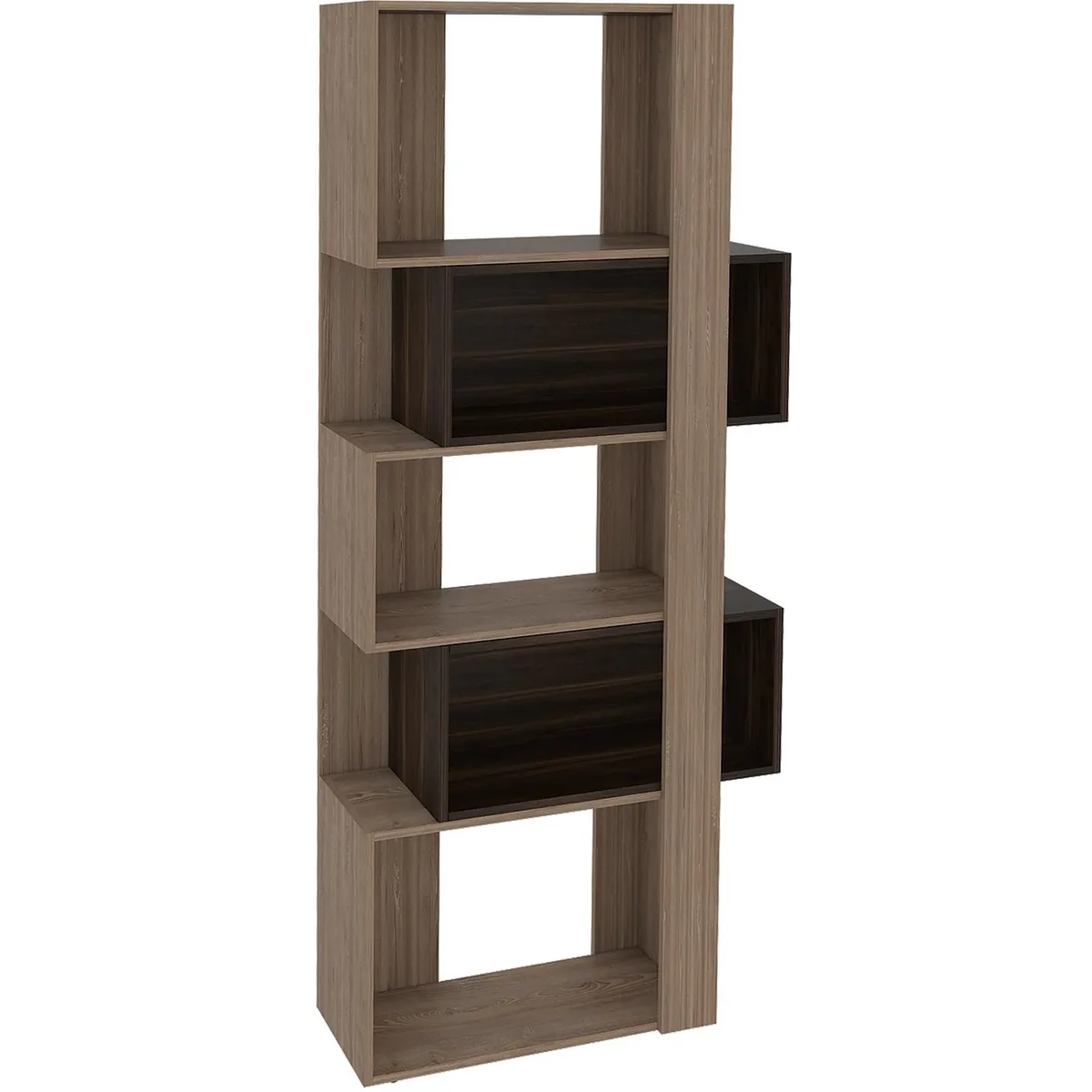 TUHOME - Estante Báltica Aglomerado 5 Nivel(es) 60x180x28.65 cm Miel/Habano