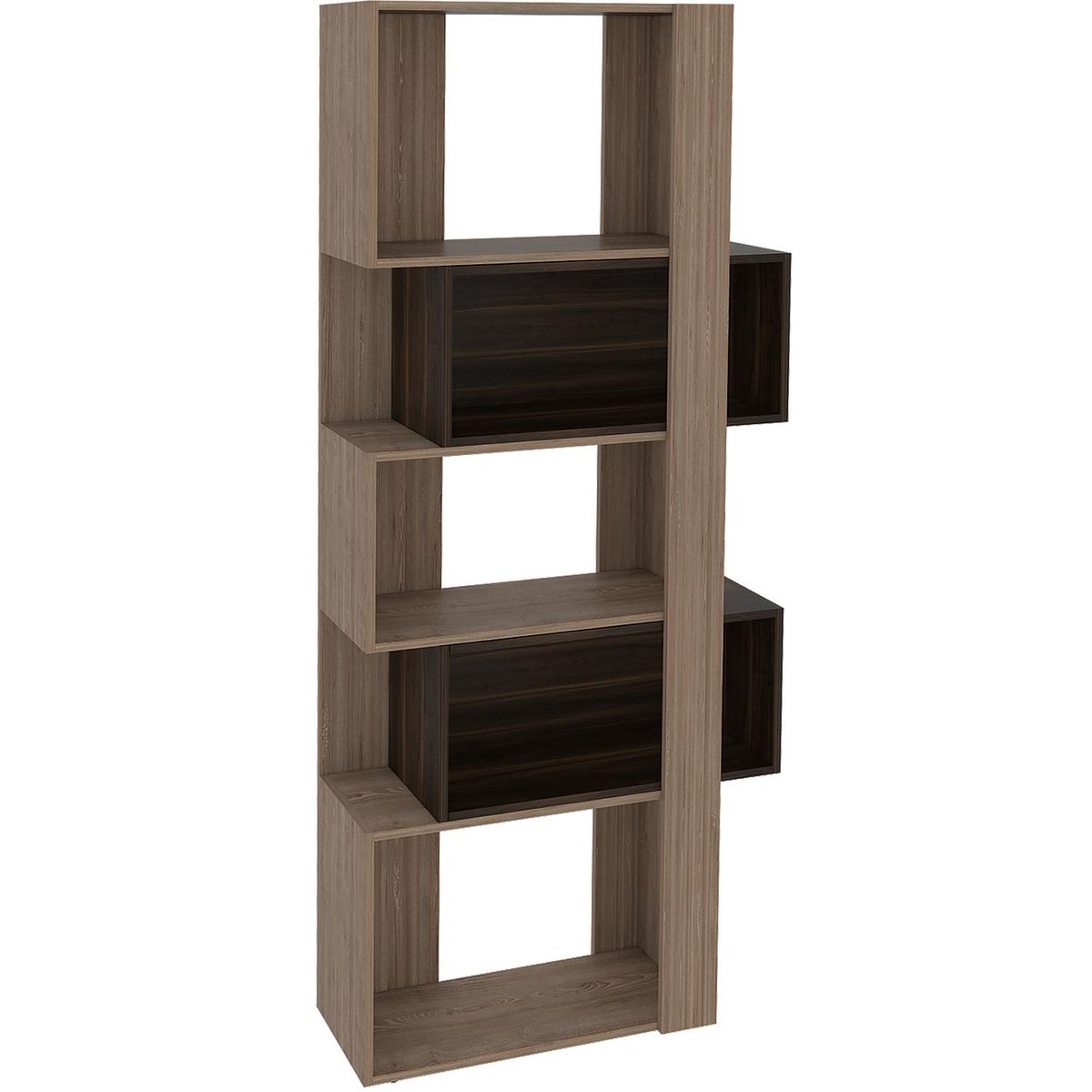 TUHOME - Estante Báltica Aglomerado 5 Nivel(es) 60x180x28.65 cm Miel/Habano