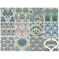 VALDECO - Azulejo autoadhesivo 15x15 cm 12 unidades