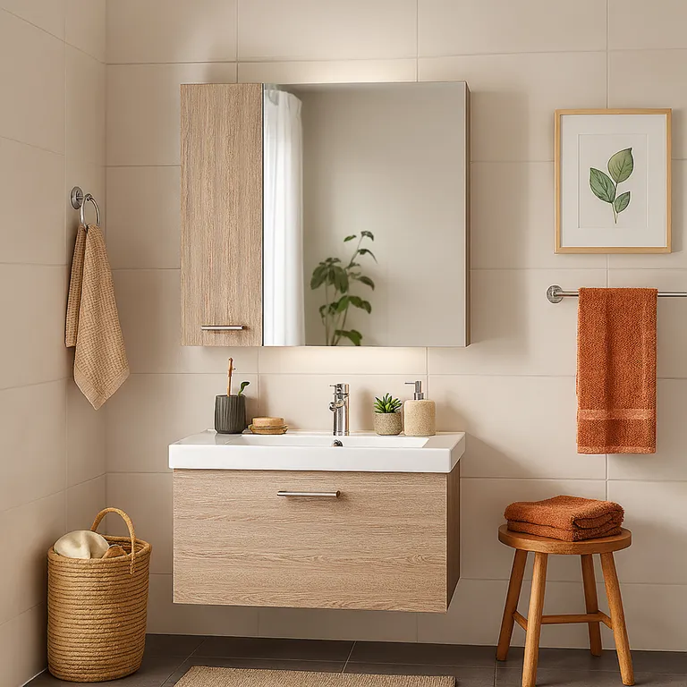 Botiquín Espejo Para Baño 60X60 Cm Barcelona