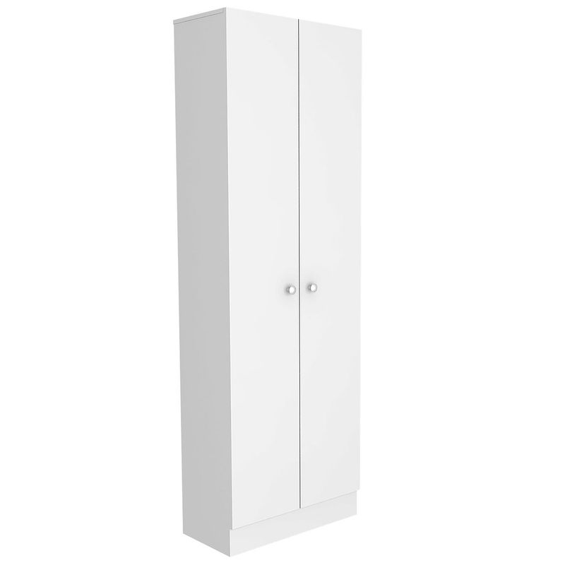 TUHOME - Estante Baño Aglomerado 5 Nivel(es) 30x180x30 cm Blanco