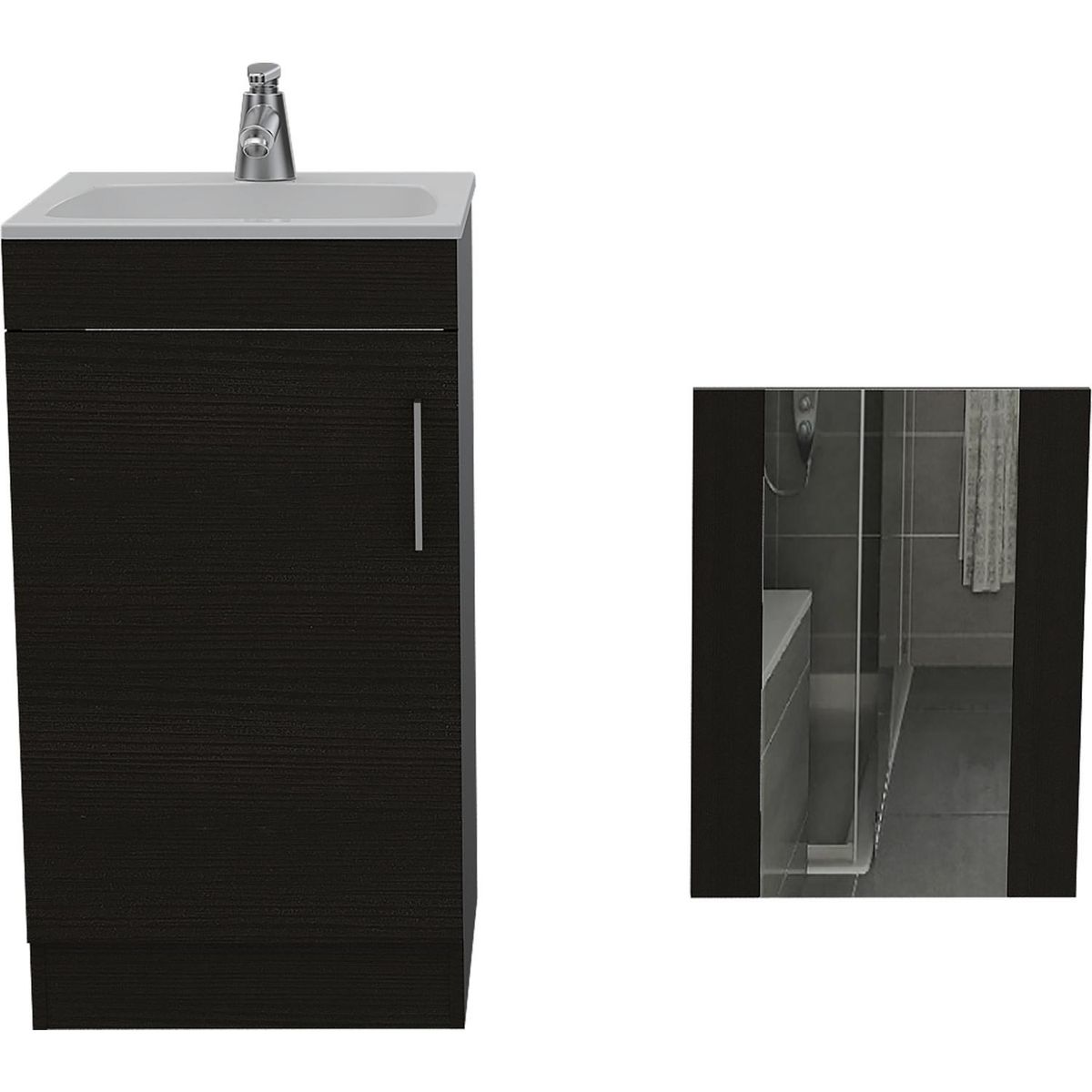 TUHOME - Espejo/Mueble Lavamano Madrid