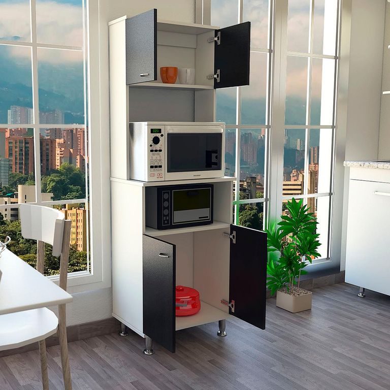 Mueble Cocina 4 Puertas 4 Repisas 54x160x35 cm