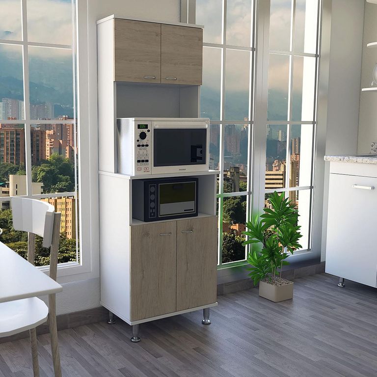 Mueble Cocina 4 Puertas 4 Repisas 54x160x35 cm