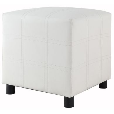 Pouf 35x35x35 cm blanco