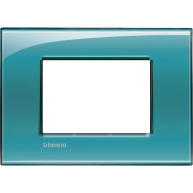Placa rectangular 3 mdulos verde