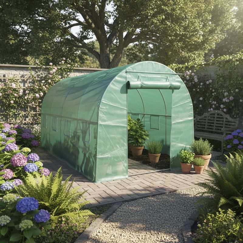 AUTOSUSTENTABLE - Invernadero túnel 8 m²